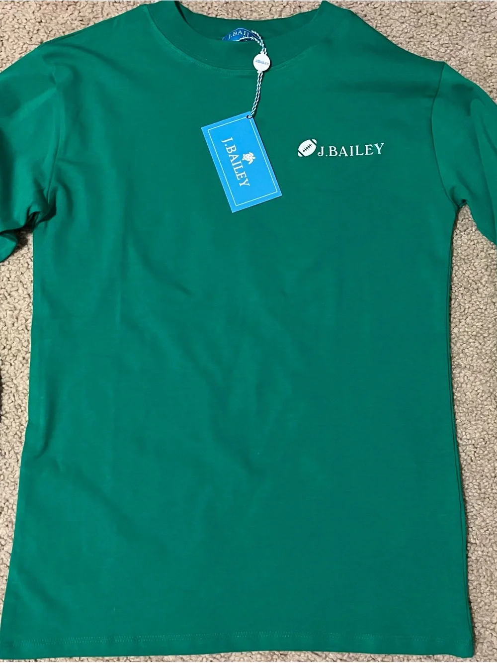J.Bailey Kids' Emerald Green Short Sleeve Tee